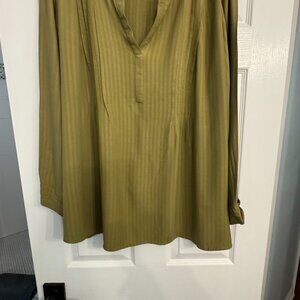 J. JILL GREEM TUNIC BLOUSE WITH PLEATS SIZE XL